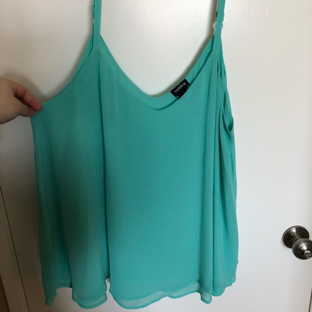 Light Teal Torrid 2 Layer Cami